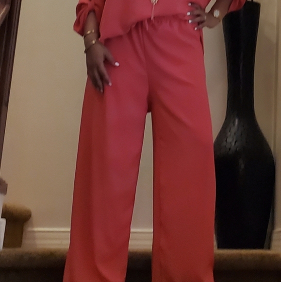 ⭐️FROM FRANCE!⭐️FABULOUS Wide Leg Pant And Tunic Top 2 Piece Set MADE IN FRANCE! - Picture 6 of 15